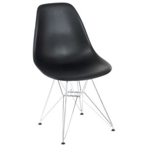 Krzesło P016 PP chromowane nogi (czarne) D2