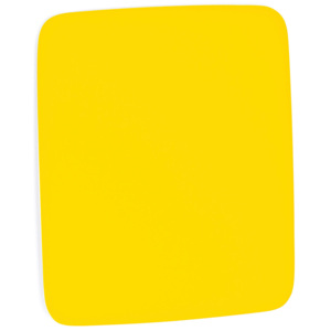 Szklana tablica z zaokrąglonymi narożnikami, 500x500 mm, żółty