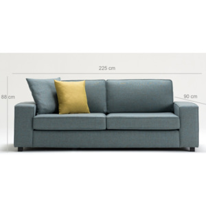 Niebieska sofa 3-osobowa Balcab Home Doty