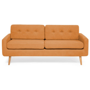 Pomarańczowa sofa 3-osobowa Vivonita Ina