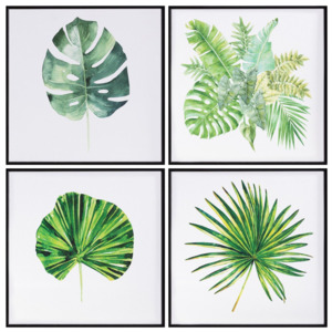 Zestaw obrazów Green Leaves 30x30cm