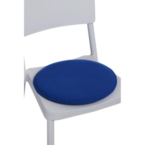 Poduszka na krzesło okrągła niebieska
