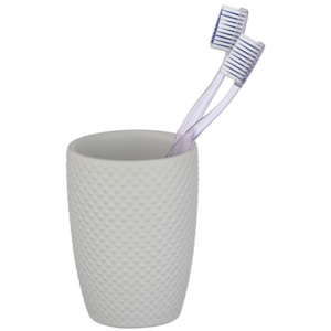 Pojemnik ceramiczny na szczoteczki do zębów, dekoracyjny kubek łazienkowy - WENKO