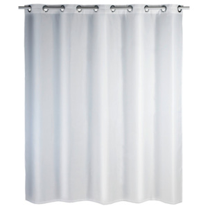 Biała zasłona prysznicowa Wenko Comfort Flex, 180x200 cm