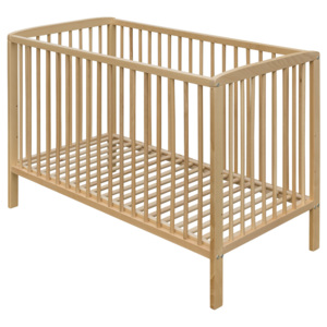Łóżeczko niemowlęce drewniane 120x60 - buk