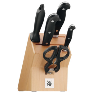 WMF Zestaw noży 6 sztuk ze stojakiem Spitzenklasse Plus zawiera