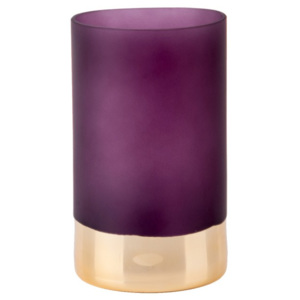 Fioletowo-złoty matowy wazon PT LIVING Glamour, wys. 20 cm