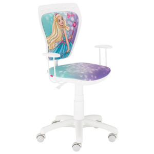Krzesło obrotowe z dziewczęcymi motywami Ministyle Barbie
