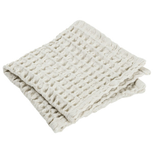 Blomus Waflowy ręcznik do rąk CARO kremowy 30 x 30 cm