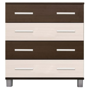 Komoda z szufladami Esnea 80 cm dąb mleczny + wenge