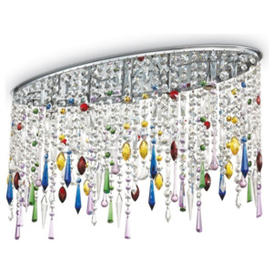 Plafon lampa sufitowa RAIN COLOR PL5 Chrom Ideal Lux -