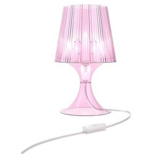 Lampa stołowa Smart (różowa transparentna) D2