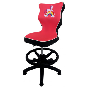 Krzesło obrotowe z jednorożcem i podnóżkiem Storia rozmiar 4 (133-159 cm)