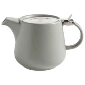 Szary dzbanek porcelanowy do herbaty z sitkiem Maxwell & Williams Tint, 600 ml