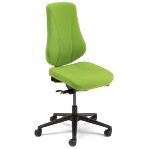Krzesło biurowe ALFORD, tkanina, zielony
