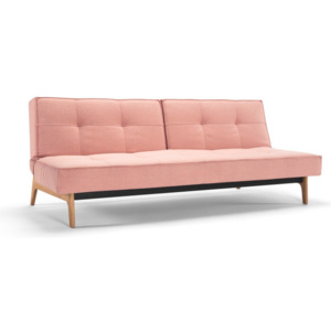 Różowa sofa rozkładana Innovation Splitback Sweet