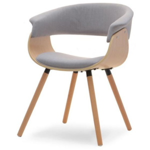 Krzesło tapicerowane Beau nowoczesne dąb