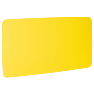 Szklana tablica z zaokrąglonymi narożnikami, 2000x1000 mm, żółty
