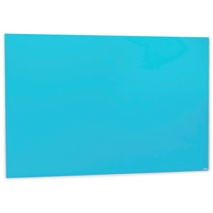 Szklana tablica suchościeralna, 1000x1500 mm, jasnoniebieski