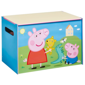 Peppa Pig Pudło na zabawki 60x40x40 cm, niebieskie, drewno WORL213011