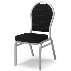 Krzesło do restauracji SEATTLE, czarny, szary