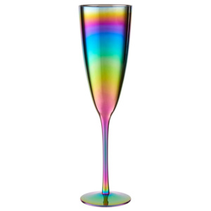 Zestaw 4 kieliszków do szampana z efektem tęczy Premier Housewares Rainbow, 290 ml