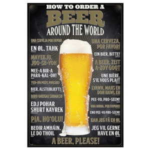 Plakat, Obraz How To Order A Beer, (61 x 91,5 cm)