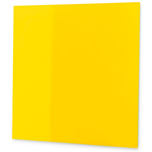 Szklana tablica, 1000x1000 mm, żółty