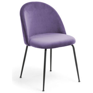 Krzesło metalowe MYSTERE fioletowe - fioletowy