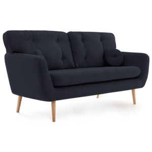 Ciemnoniebieska sofa 3-osobowa z poduszką VIVONITA Malva
