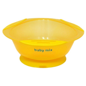 Dziecięca miska Baby Mix żółta - zniżka dla rejestrowanych