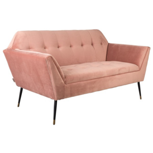 Dutchbone :: Sofa 2-osobowa Kate Różowa - różowy