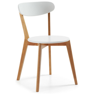 LaForma :: Krzesło LUANA białe - wzór 1 || bez podłokietników