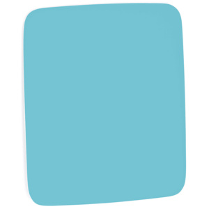 Szklana tablica z zaokrąglonymi narożnikami, 500x500 mm, jasny niebieski