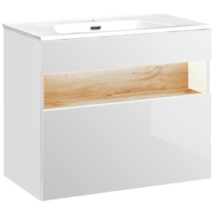 Szafka z umywalką 80 cm Bahama White