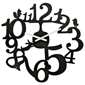Zegar ścienny 45cm Koziol Pi:P czarny kod: K-2327526 + 20 zł na pierwsze zakupy