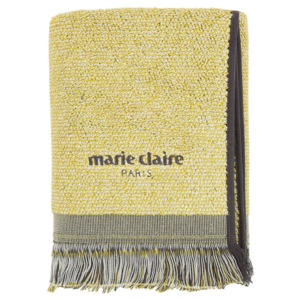 Żółty ręcznik Marie Claire Colza, 50x90 cm