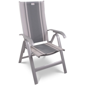 Krzesło składane Acatop Acamp 115x47cm platyna/sydney