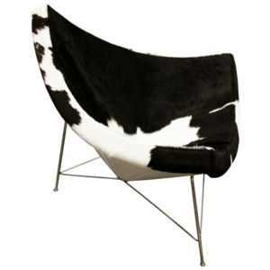 Fotel Kokos Skóra PONY Insp. Projektem Coconut Chair