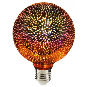 Dekoracyjna żarówka Luna Fire Globe LED Fajerwerki 3D