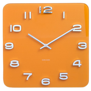 Pomarańczowy zegar Karlsson Time Saffron