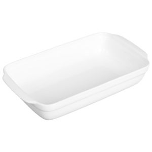 Ceramiczne naczynie żaroodporne do zapiekania 32x17 cm biały