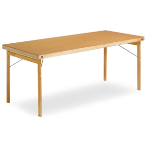 Stół składany Amber, 1800x700 mm, płyta utwardzana, drewno