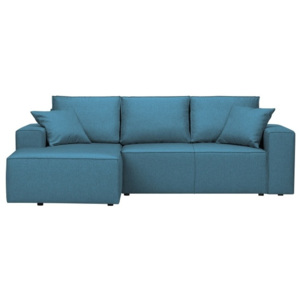 Niebieska 3-osobowa sofa HARPER MAISON Cornelia, lewy róg