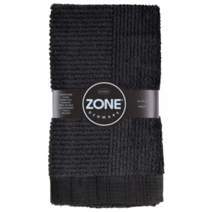 Czarny ręcznik Zone, 100x50 cm