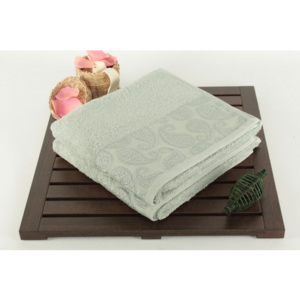 Zestaw 2 jasnozielonych ręczników ze 100% bawełny Patricia Sal Green, 50x90 cm