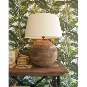 Lampa stołowa z drewna mango Orchidea Milano, wys. 63 cm