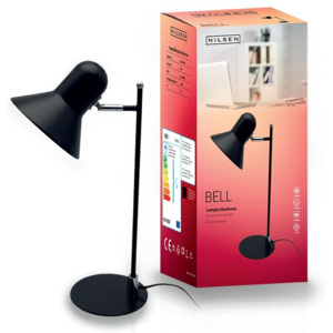 Lampka biurkowa i stołowa BELL Nilsen E27 czarna LS002 -