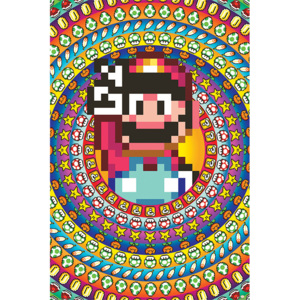 Plakat, Obraz Super Mario - Power Ups, (61 x 91,5 cm)