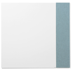 Tablica biała bez ram, 990x1190 mm + tablica 250x1190mm jasnoniebieska